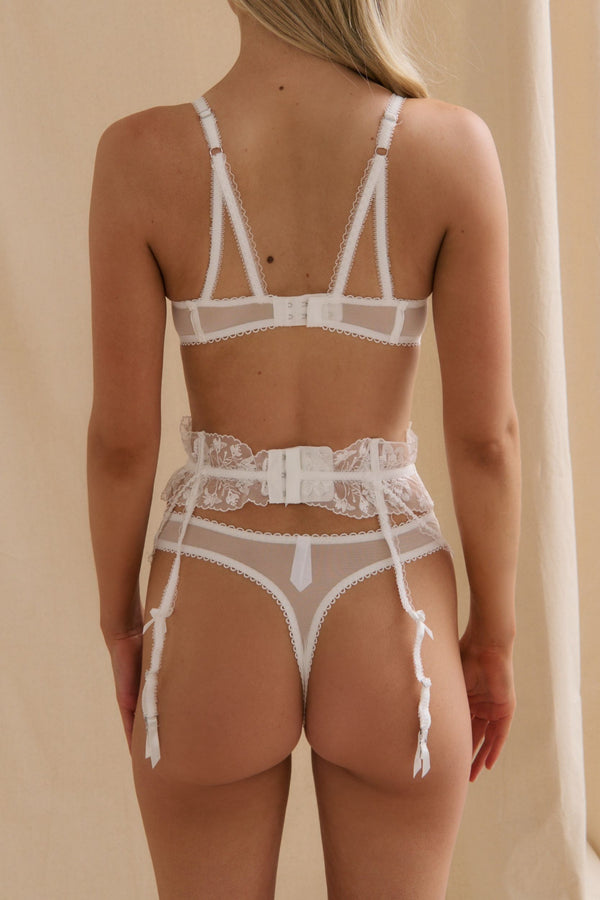 Jojo Bralette Set White