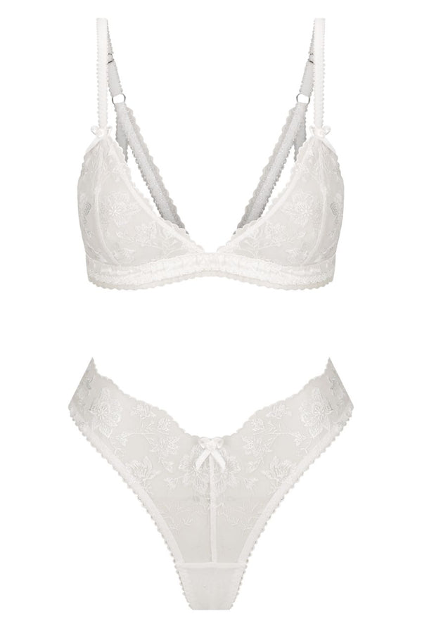 Jojo Bralette Set White