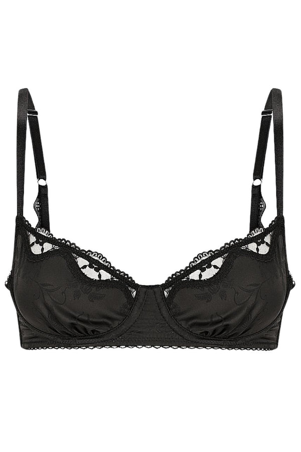 Priscilla Underwire Black Jacquard