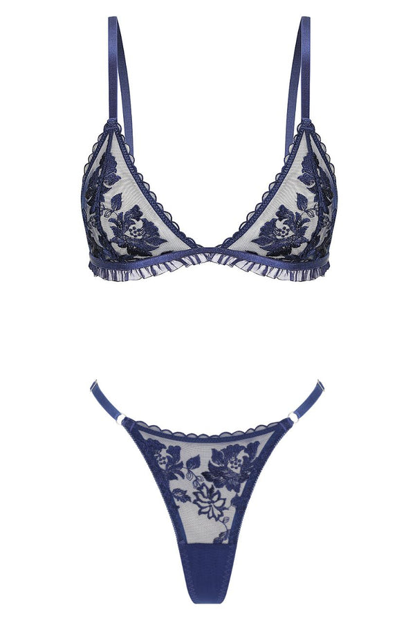 Annabelle Bralette Set Sapphire