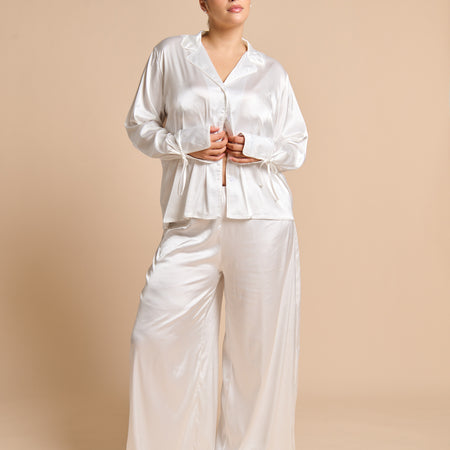 Matilda Long Sleeve Pant Set Ivory