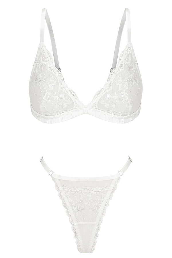 Mabel Bralette Set White