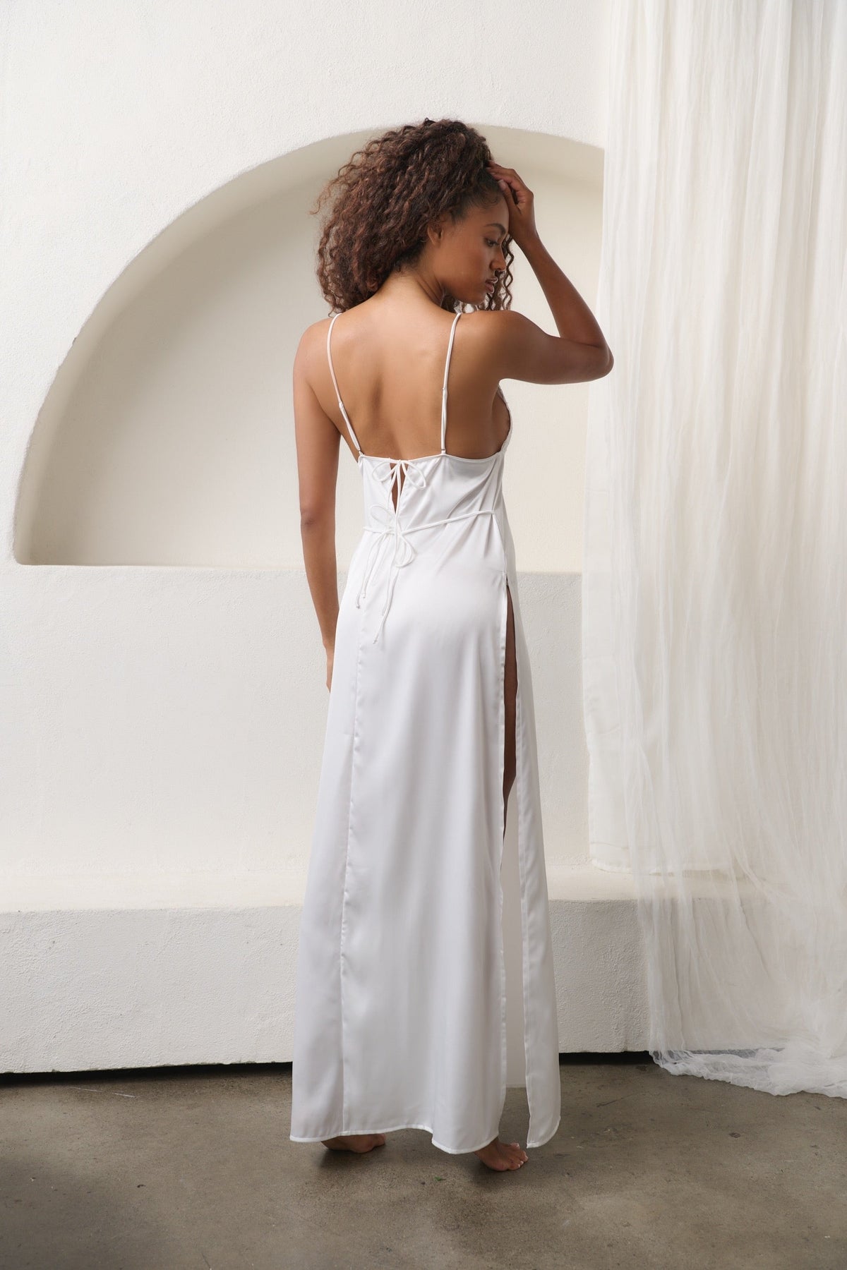 Dylan Maxi Slip Ivory