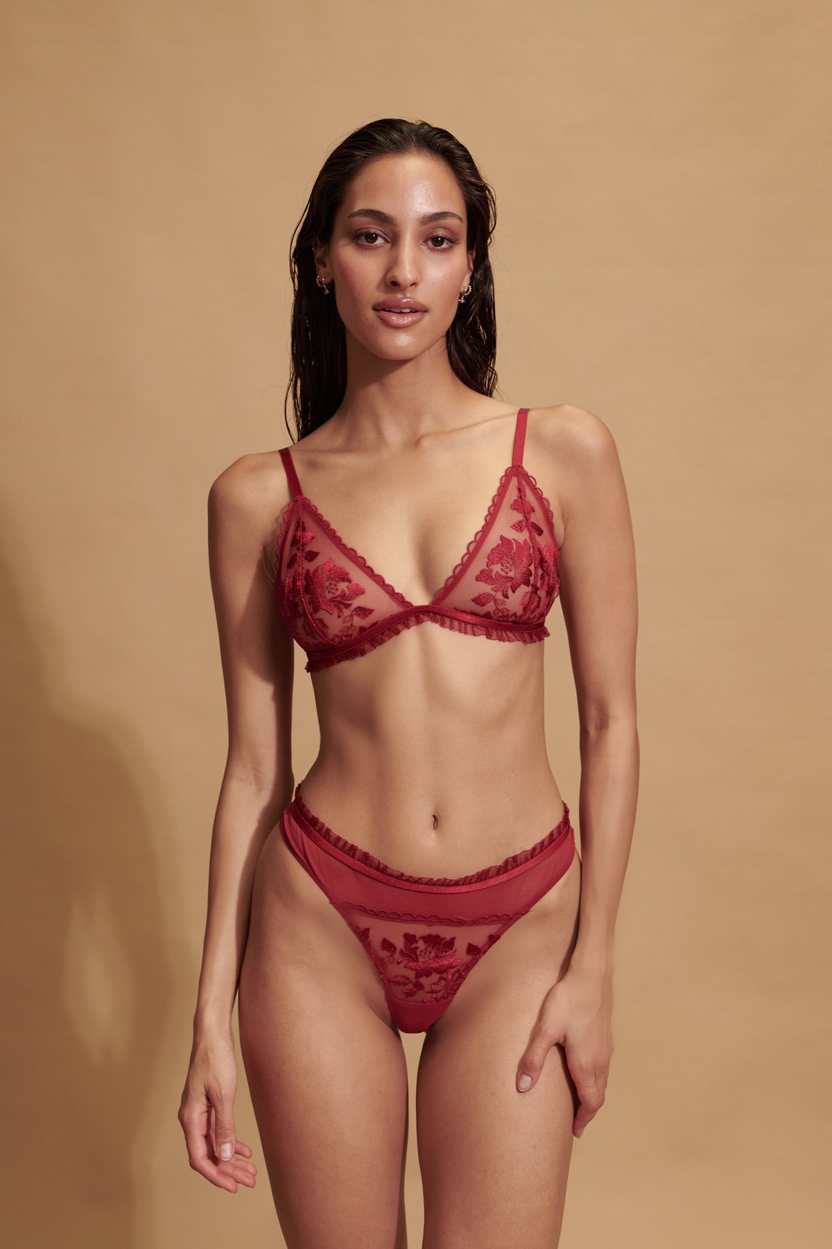 Annabelle Bralette Set Red
