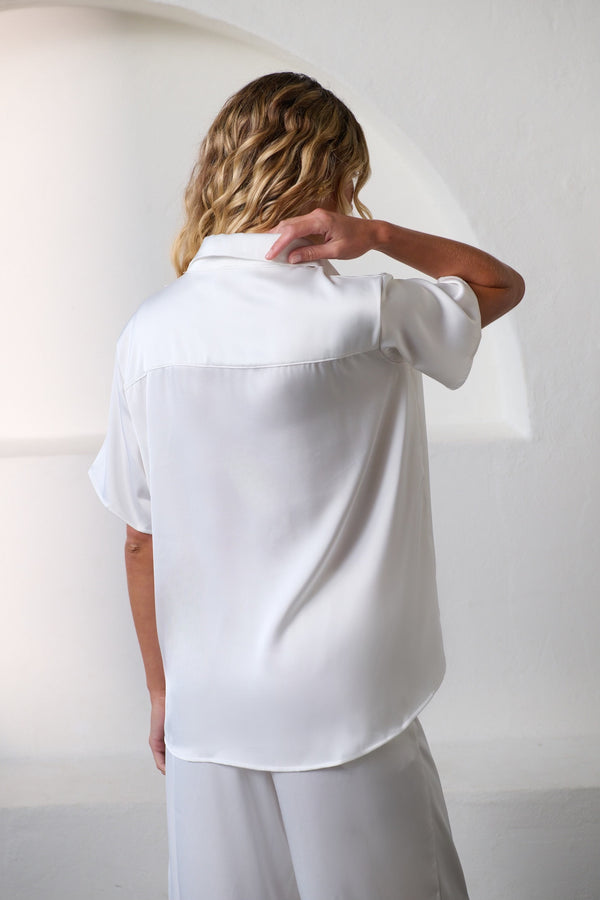 Gracie Short Sleeve Shirt Ivory