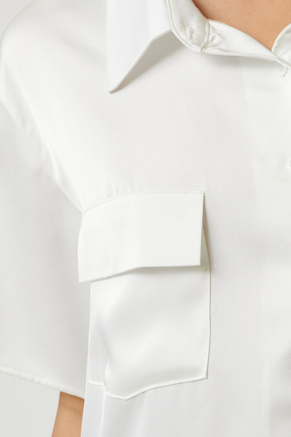 Gracie Short Sleeve Shirt Ivory