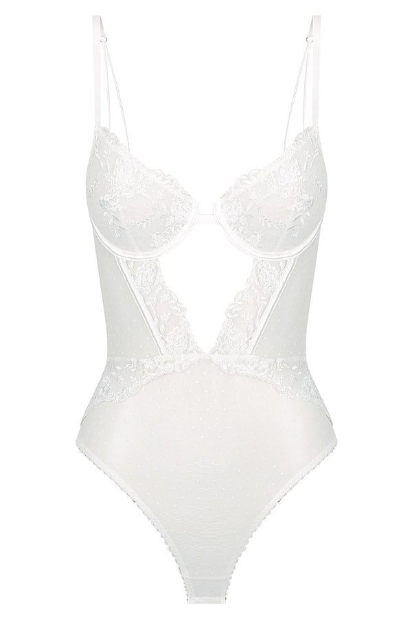 Nicolette Bodysuit White