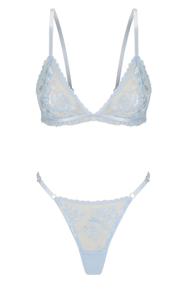 Annabelle Bralette Set Frost