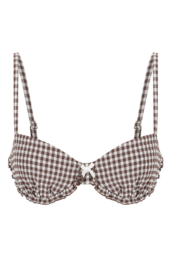 Ari Swim Underwire Espresso Gingham
