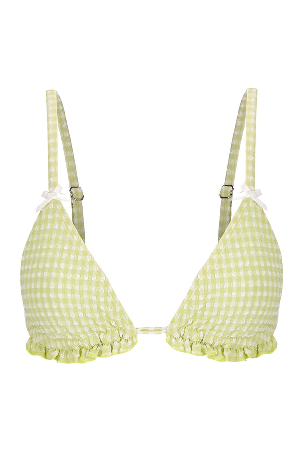 Ari Swim Triangle Pistachio Gingham
