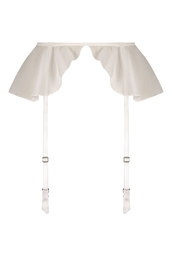 Bella Garter Belt White