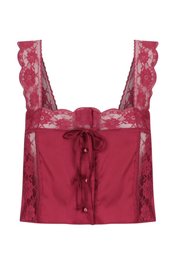 Cindy Camisole Rhubarb