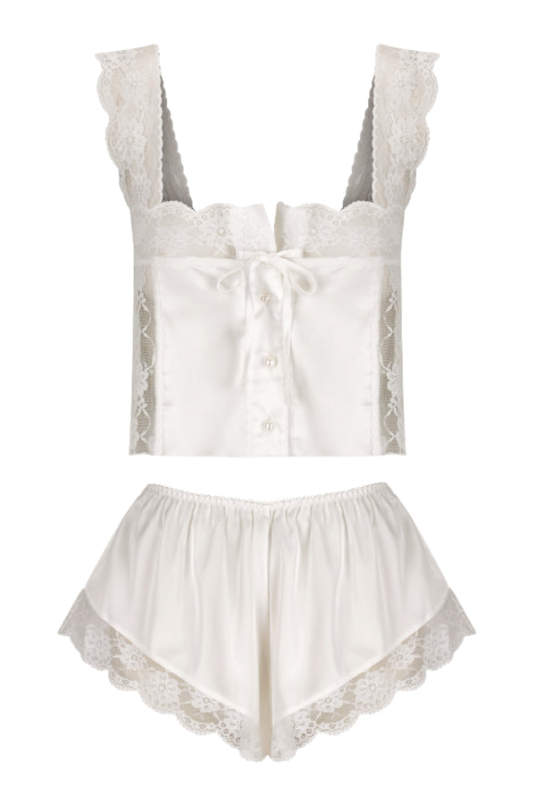 Cindy Short Set Ivory