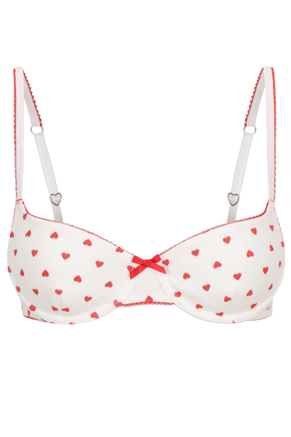 Hugo Underwire Heart Print