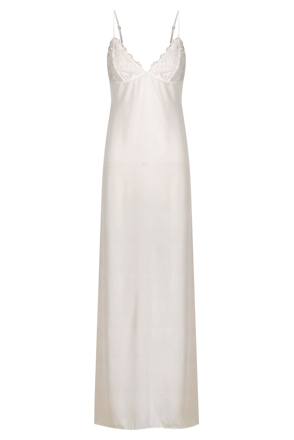 Vtg Lorraine Full Slip Antron Nylon 36T Womens Ivory Full V-Neck Vtg Lorraine Full Slip Antron Nylon 36T Womens Ivory Full V-Neck