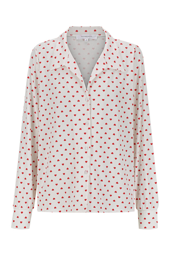 Hugo Shirt Heart Print