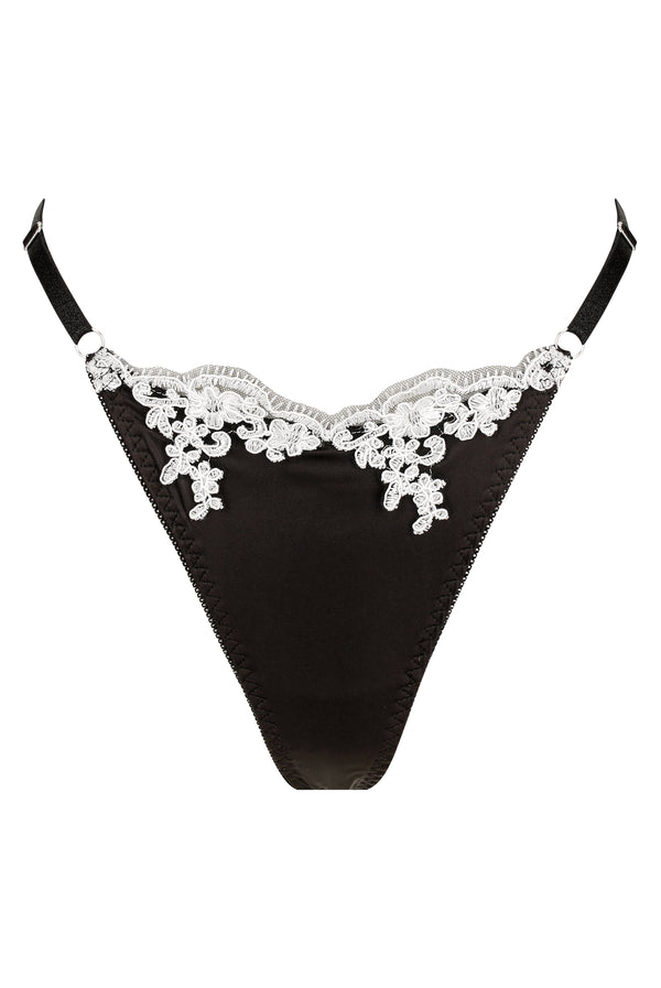 Jean Thong Set Black