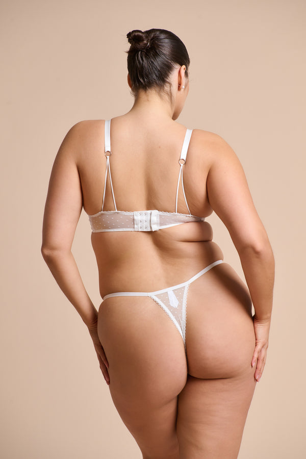 Nicolette Thong Set White
