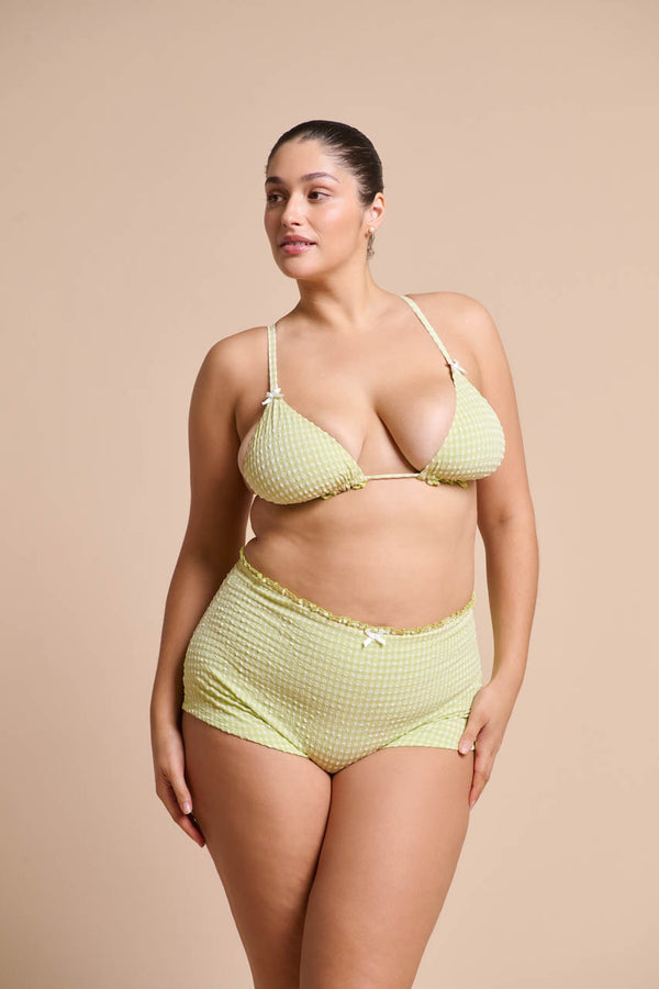 Ari Swim Short Pistachio Gingham