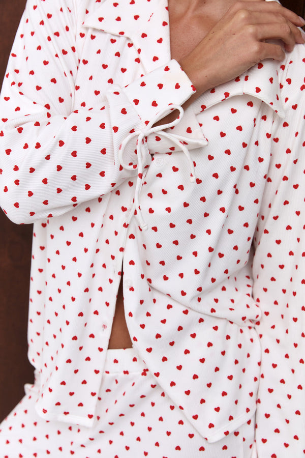 Hugo Shirt Heart Print