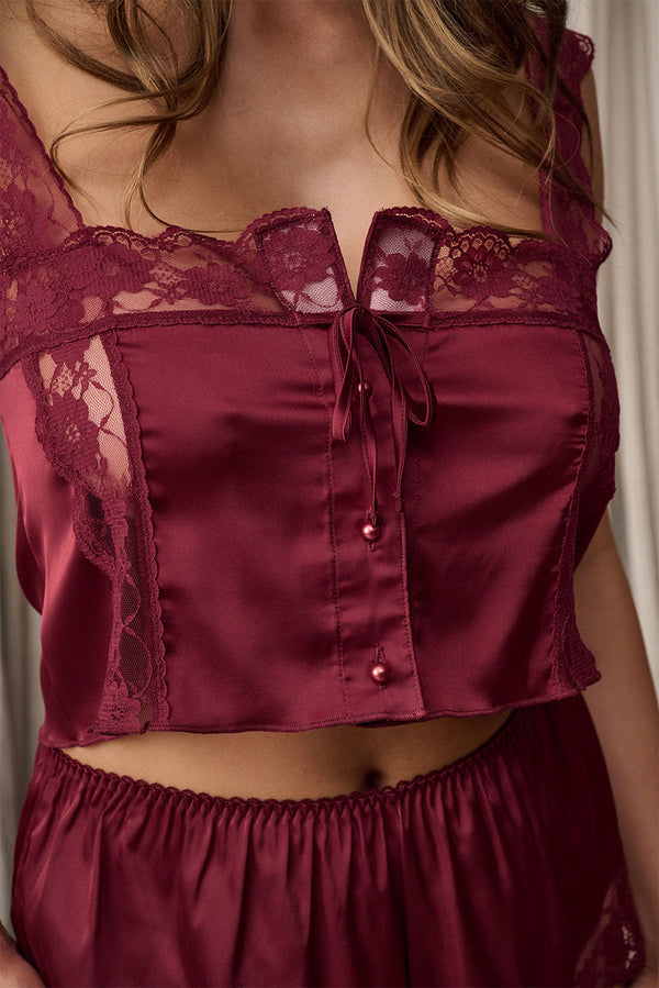 Cindy Short Set Rhubarb