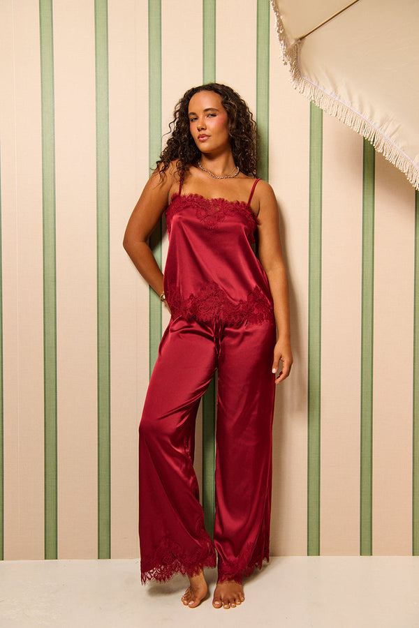 Olivia Pant Set Rhubarb
