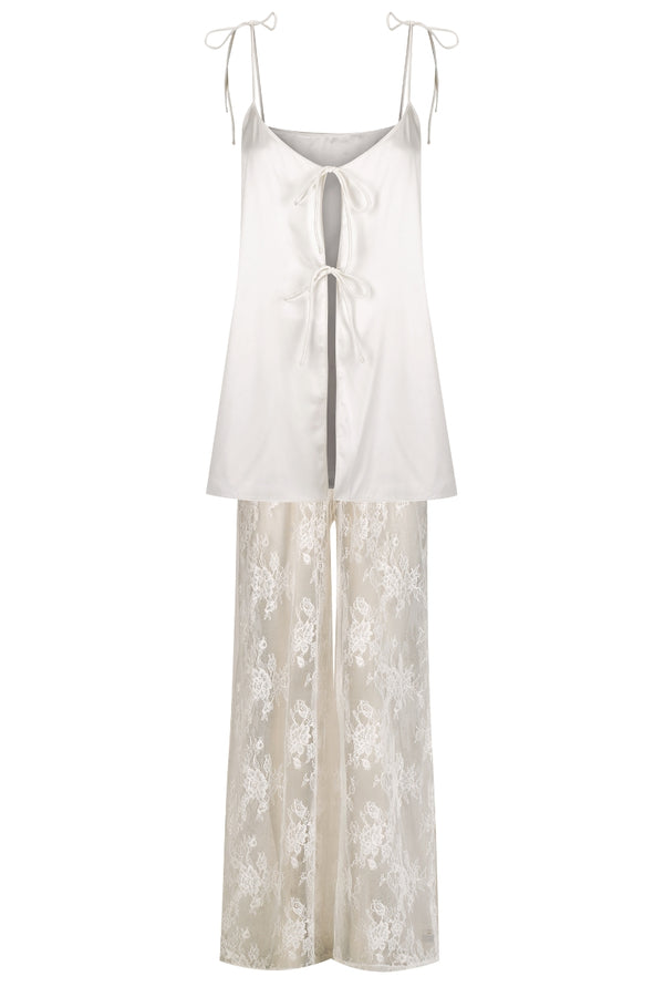Lottie Pant Set Ivory