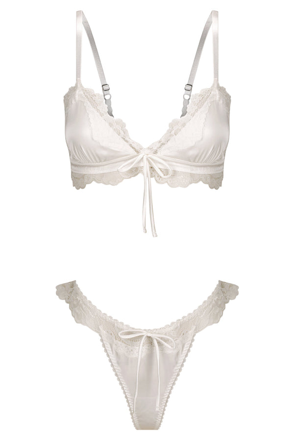 Madeline Bralette Set Ivory
