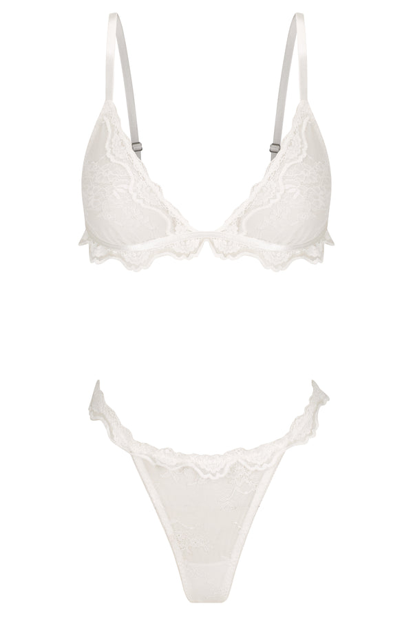 Maisey Bralette Set White