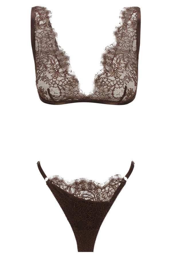 Milly Bralette Set Espresso