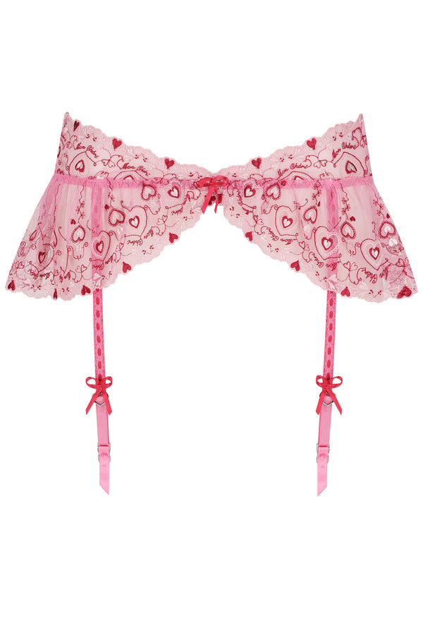 Mon Chérie Garter Belt Pink