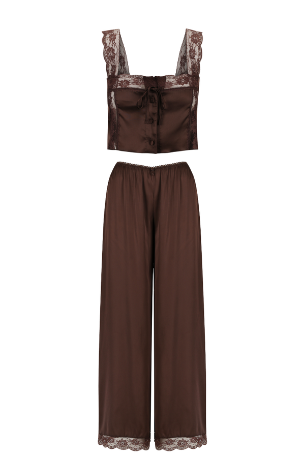 Cindy Pant Set Espresso