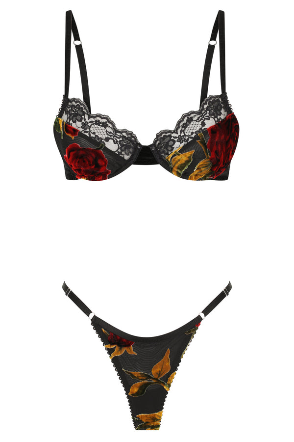 Violet Set Velvet Rose