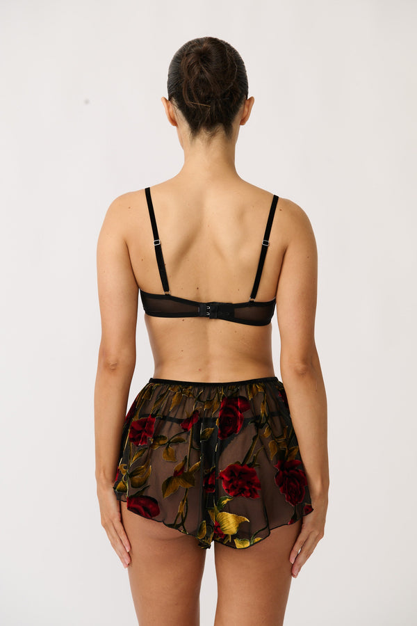 Violet Short Velvet Rose