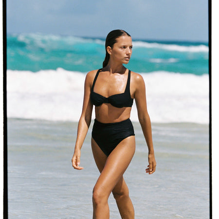 Bambi Swim High Waist Set Black