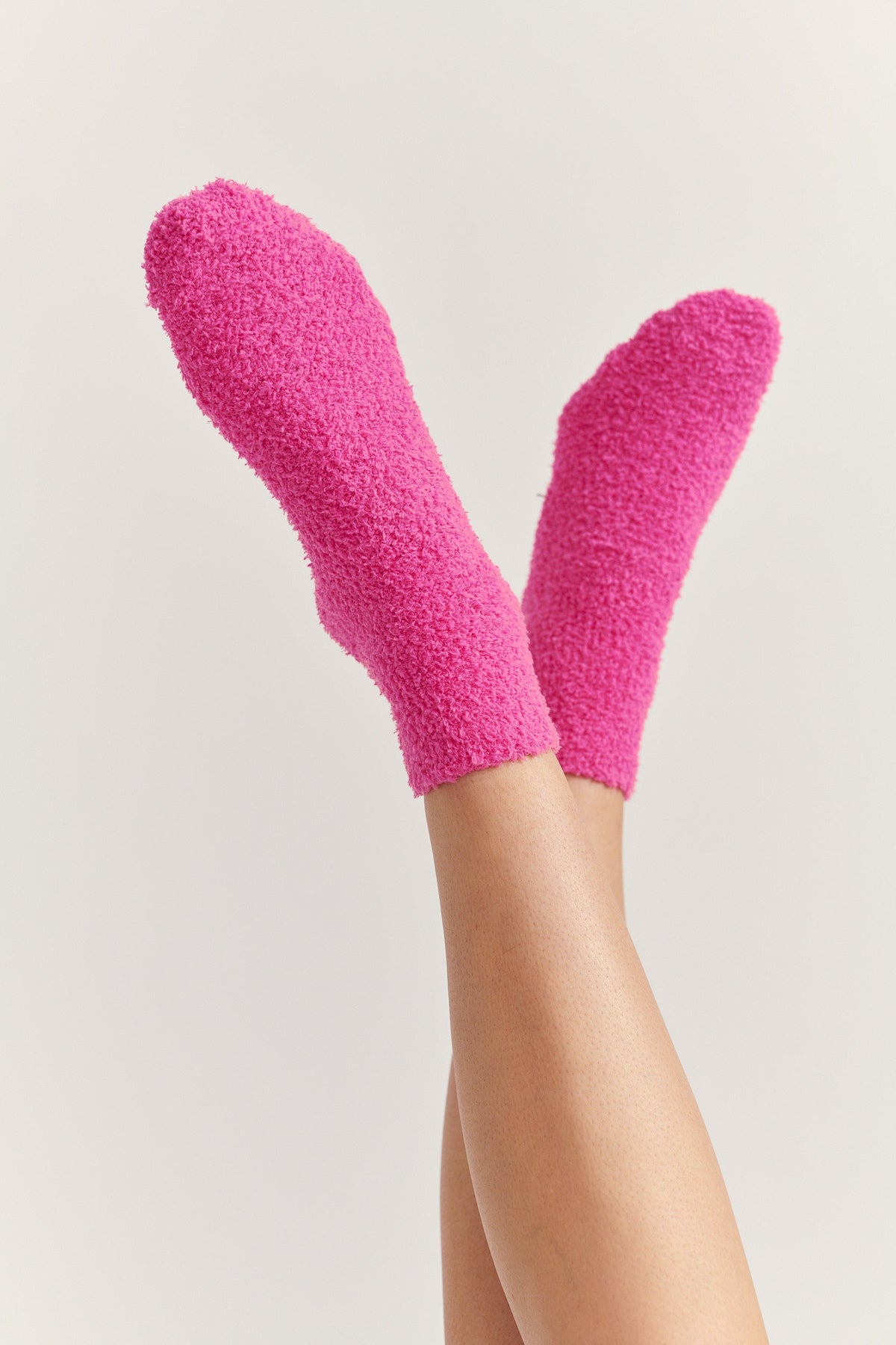 Fluffy Bed Socks Hot Pink