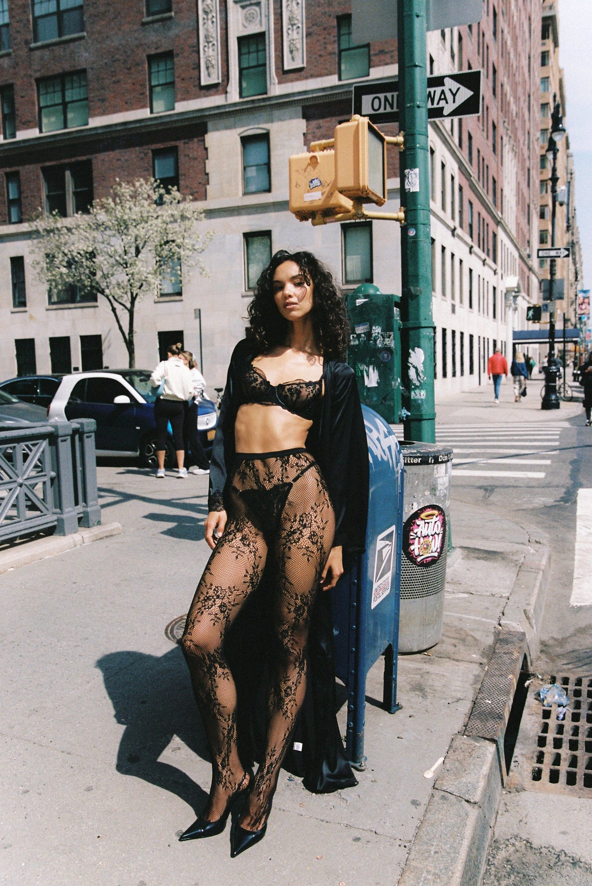 Lace Tights Black