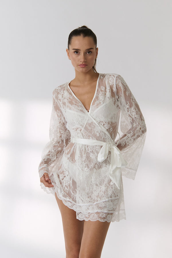 Lottie Robe Ivory