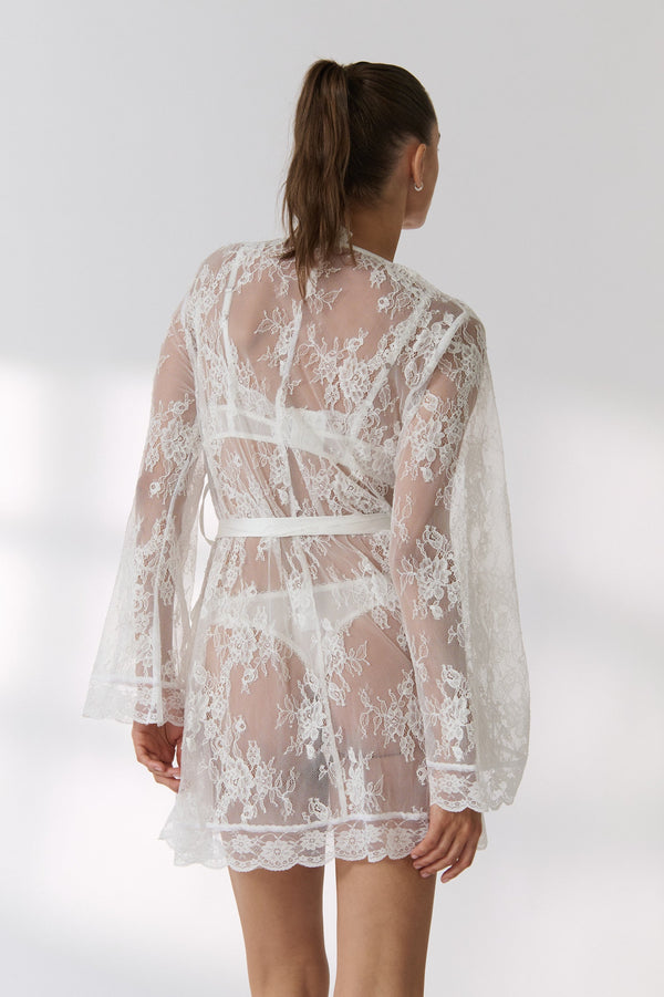 Lottie Robe Ivory