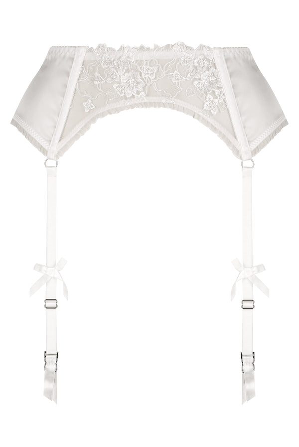 Mandy Garter Belt White