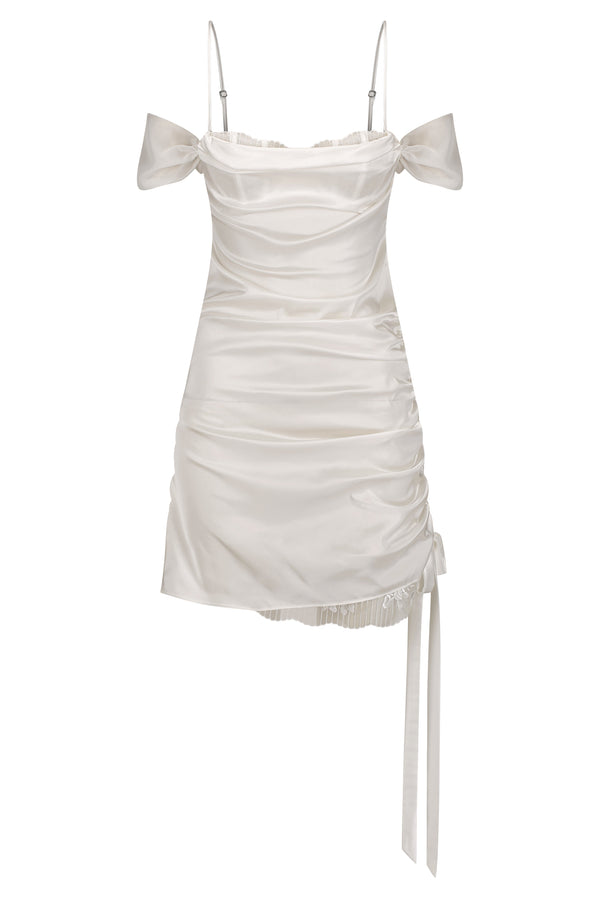 ivory slip dress mini Backless Short Slip Dress