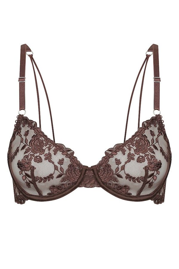 Nicolette Underwire Espresso Underwire - Kat the Label Lingerie Australia