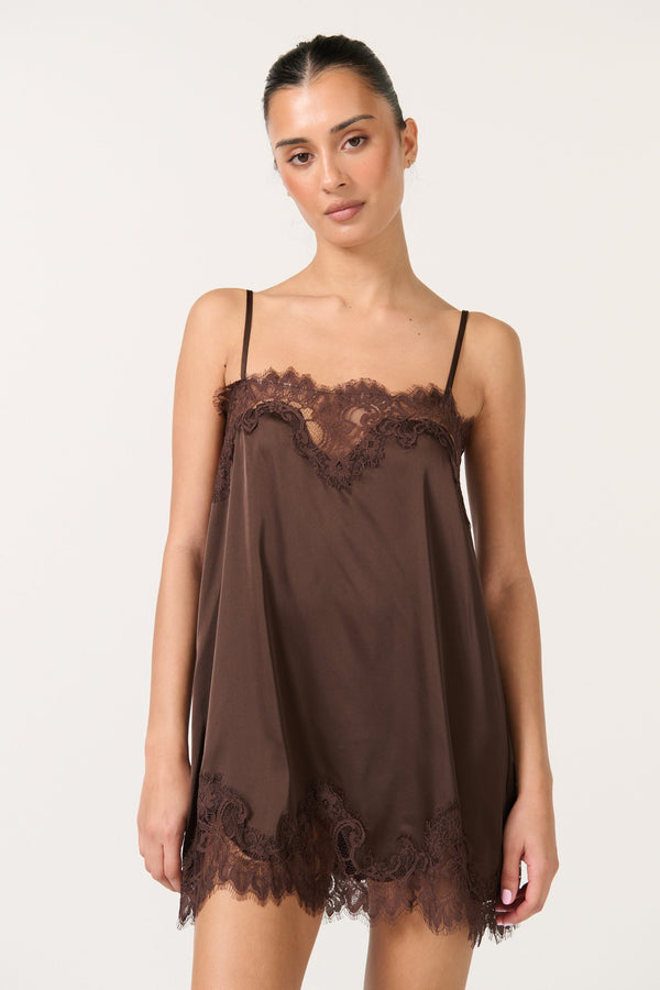 Olivia Slip Espresso