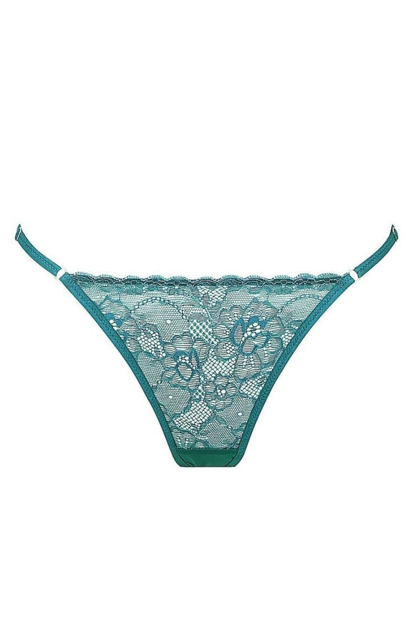 Rosie Thong Emerald Underwear - Kat the Label Lingerie Australia