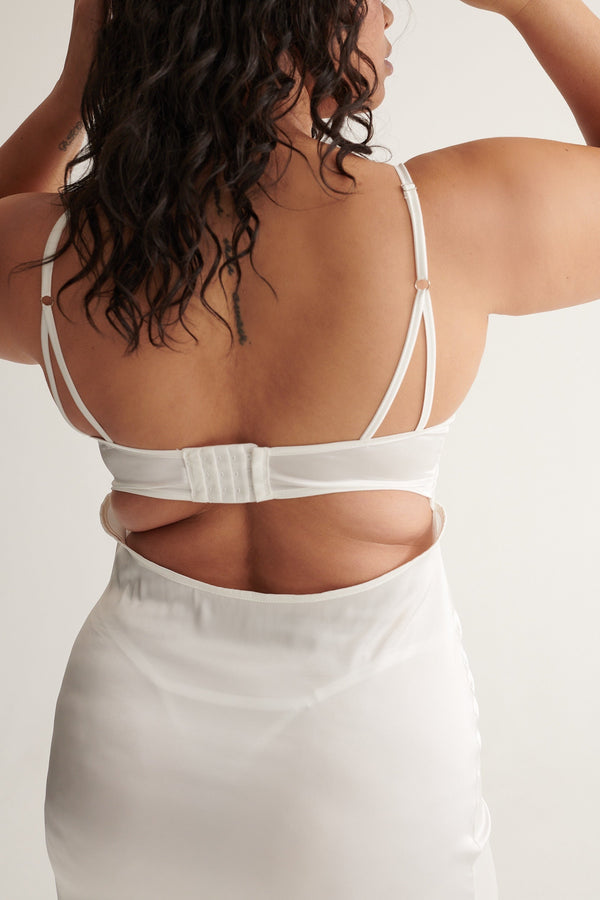 Sienna Slip Ivory Underwire - Kat the Label Lingerie Australia