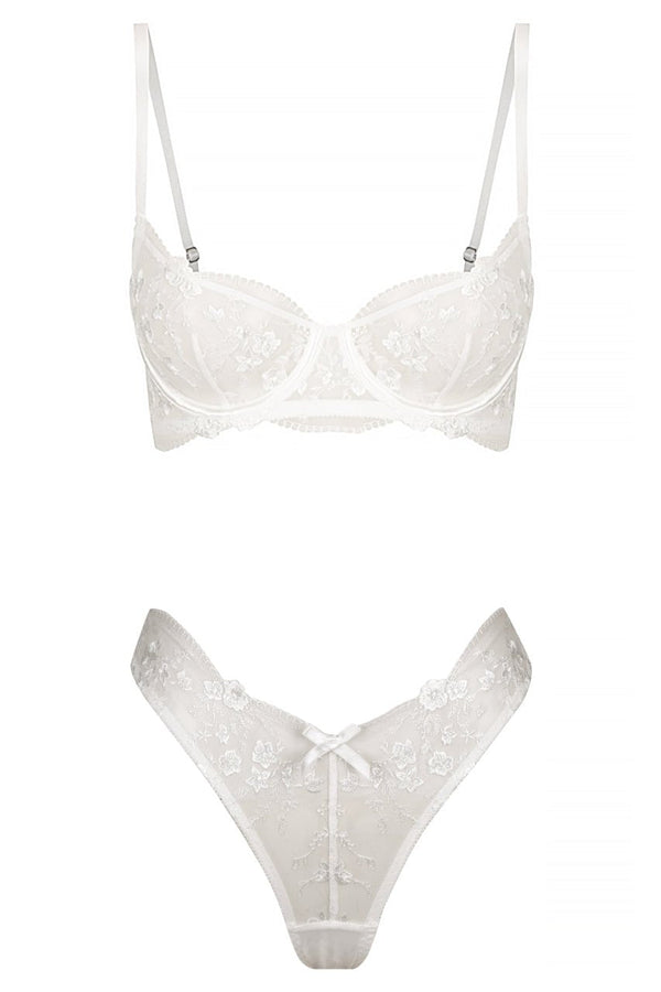 Sofia Brief Set White