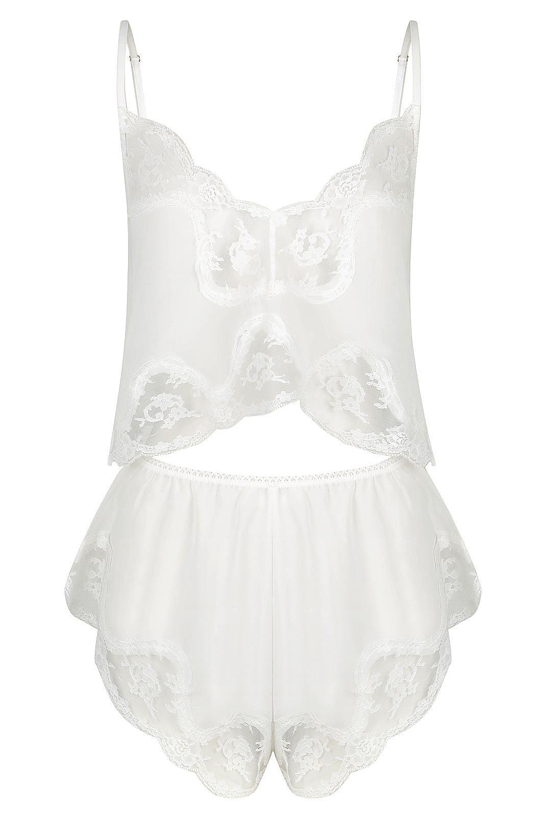 Harley Camisole Ivory White Lace Pyjamas